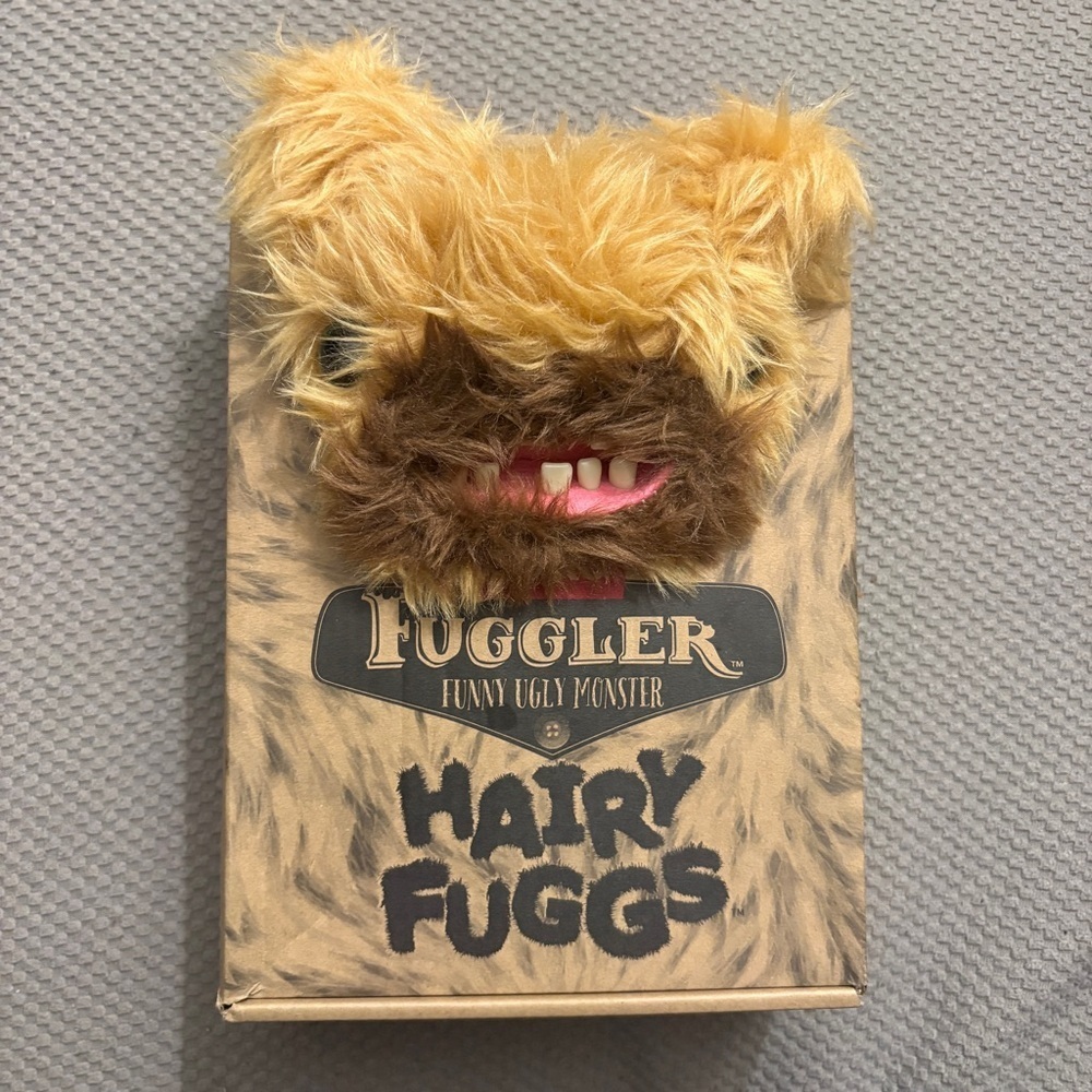 Fuggler Hairy Fuggs Plush Toy - Brown and Tan